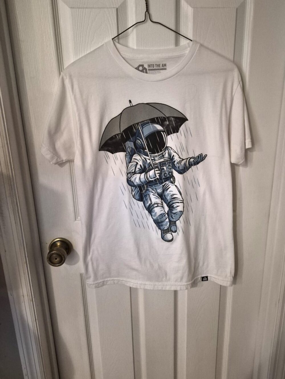 Into the Am Boys White Tee Shirt with Astronaut
